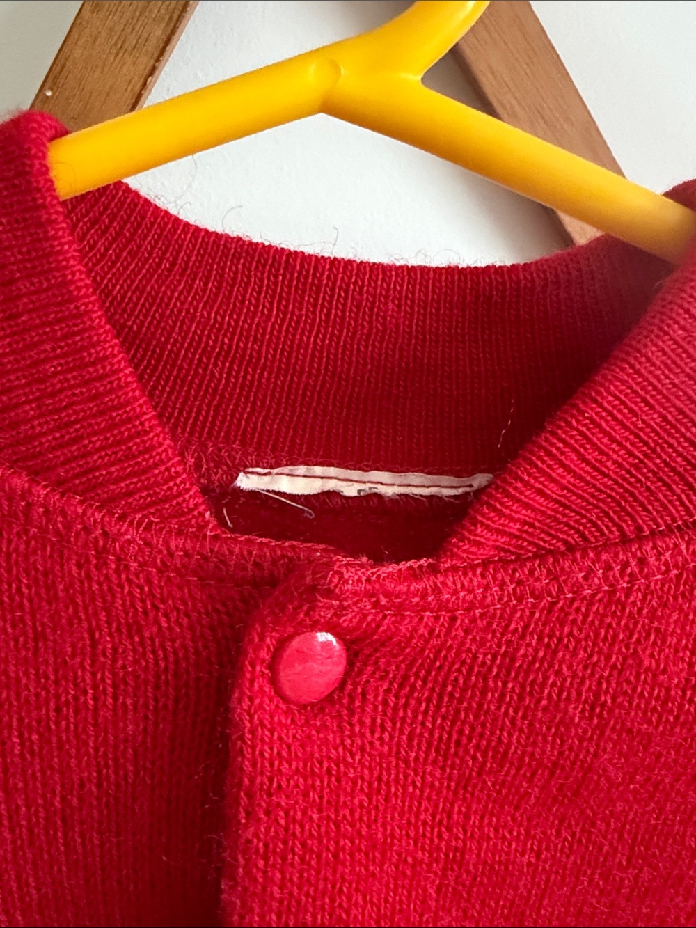 Babar Red Button-Up Sweater Jacket - Picture 4 of 4